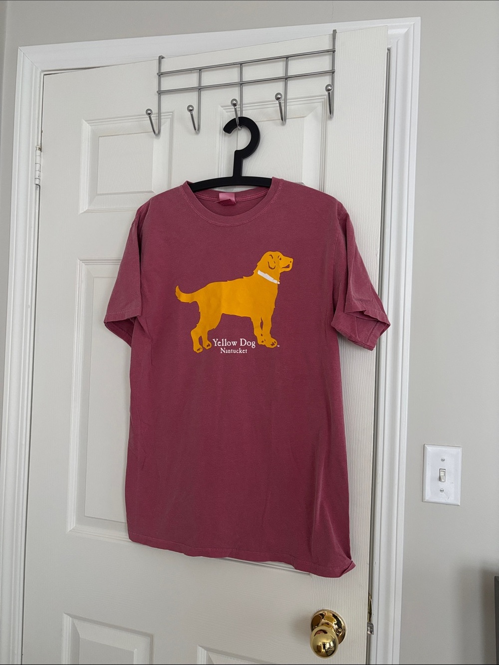 Nantucket Red Graphic Yellow Dog T-Shirt